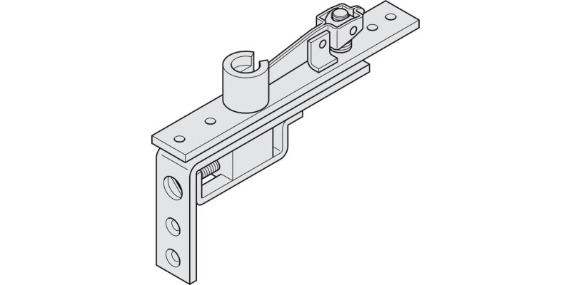Geze Dbl Act Top Centre 36-58mm Standard