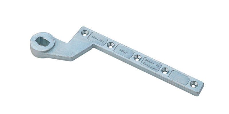 Bottom Strap, Single Action, for Floor Springs, Geze