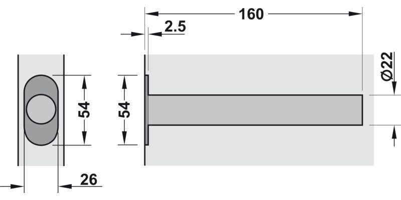 Perko Concealed Jamb Closer SC