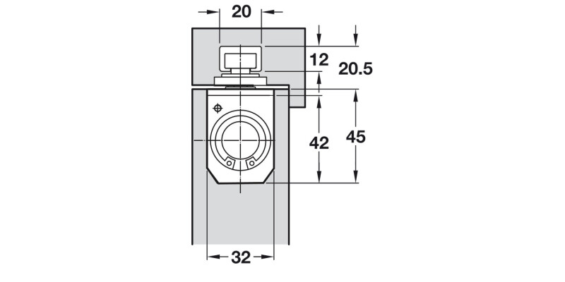 Geze Boxer Sgl OH Dr Closer 2-4 FR w HO