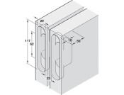 Soss Concealed Door Closer Kit ZA/St SBP