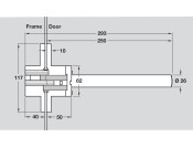 Soss Concealed Door Closer Kit ZA/St SBP