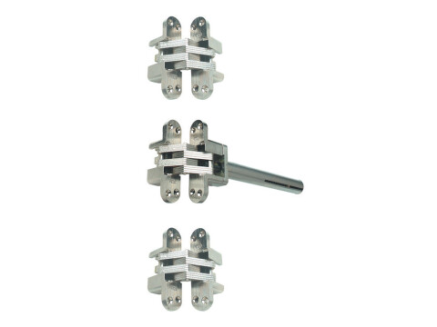 Concealed Door Closer Kit, Zinc Alloy with Plated Steel Links, Soss