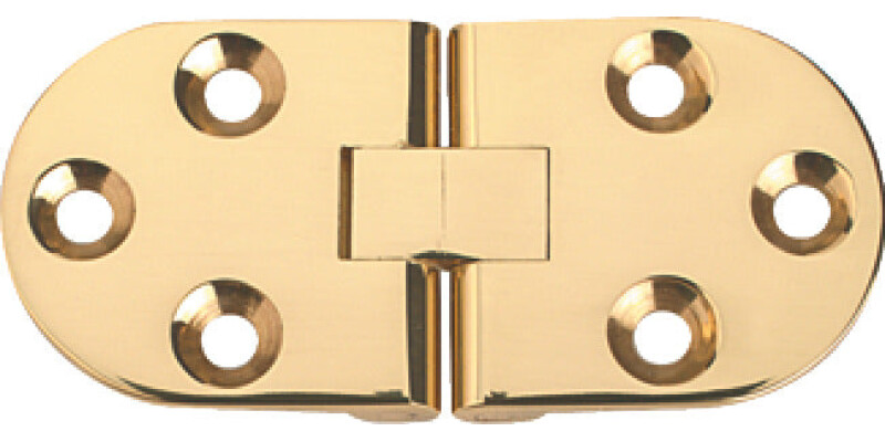 Counter Flap Hinge, 75 x 34 mm, Brass