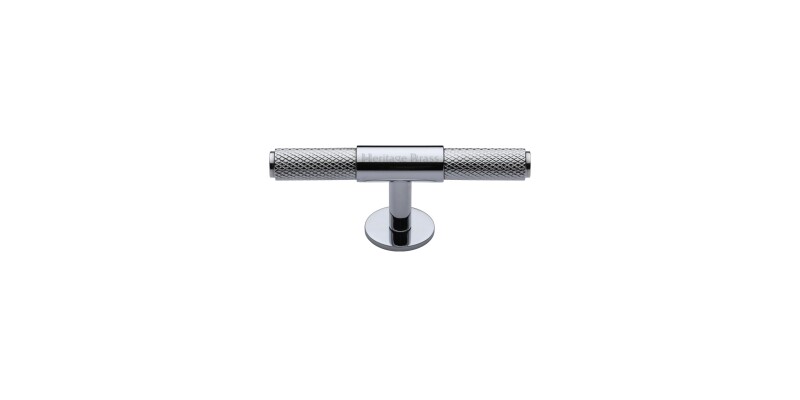 Heritage Brass Cabinet Knob Knurled Fountain Design 90mm