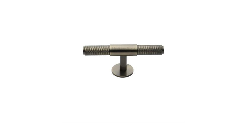 Heritage Brass Cabinet Knob Knurled Fountain Design 90mm