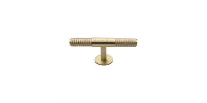 Heritage Brass Cabinet Knob Knurled Fountain Design 90mm
