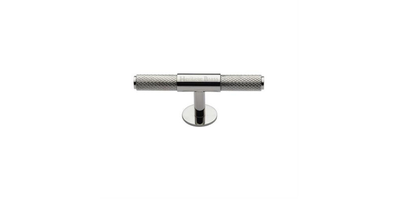 Heritage Brass Cabinet Knob Knurled Fountain Design 90mm