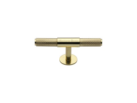 Heritage Brass Cabinet Knob Knurled Fountain Design 90mm