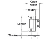 104 Hurlinge Flush 102x64mm M.St BZ
