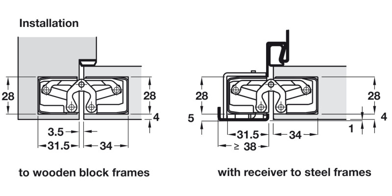 Tectus TE340 3D FR 180D Hinge SSE