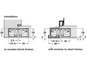 Tectus TE340 3D FR 180D Hinge SSE