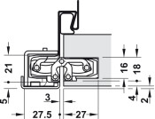 Tectus TE240 3D 180D Hinge BM