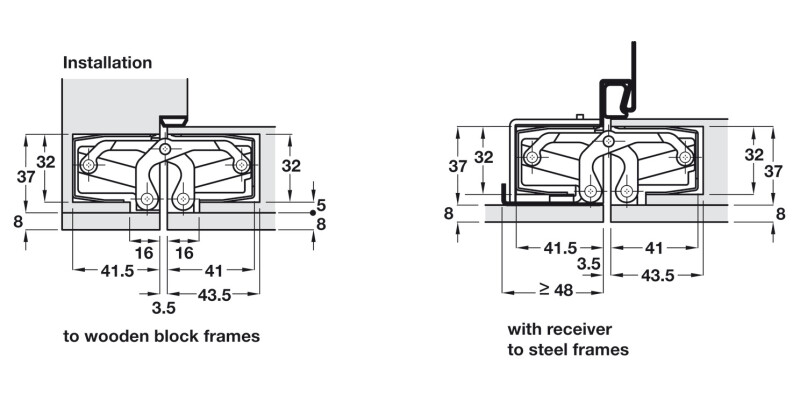 Tectus TE540 3D A8 180D Hinge SSSE
