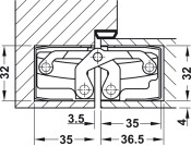 Tectus TE540 3D 180D Hinge MN (f2)