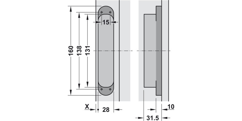 Tectus TE340 3D 180D Hinge MB