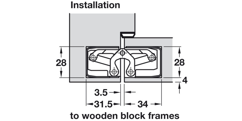 Tectus TE340 3D 180D Hinge MB