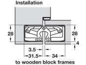Tectus TE340 3D 180D Hinge MB