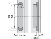 Tectus TE340 3D 180D Hinge SSSE