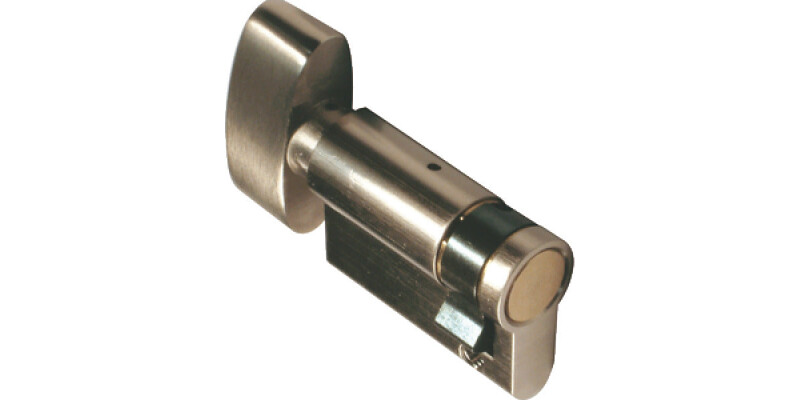 Half Cylinder, with Thumbturn, for Operating Cylinder Locks Without a Key, Brass