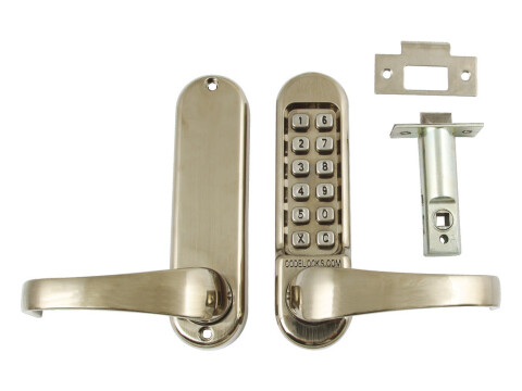Mechanical Codelock Plates, Front and Back for Existing Mortice Lockcase Heavy D