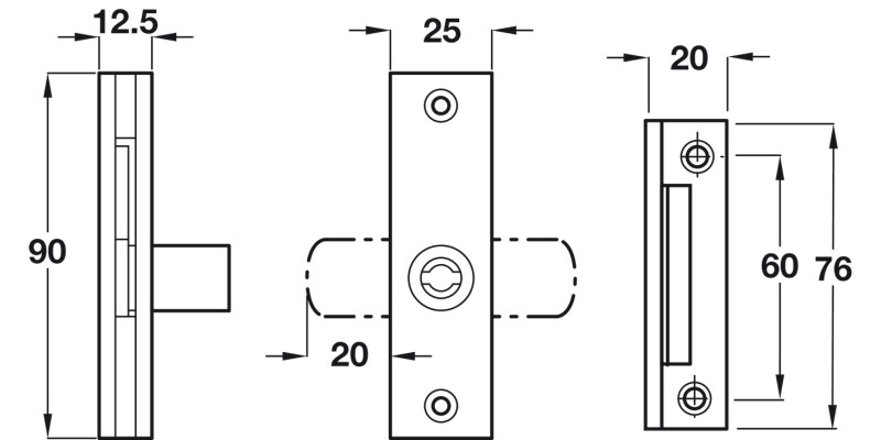 Captive Key Rim Budget Lock SZP