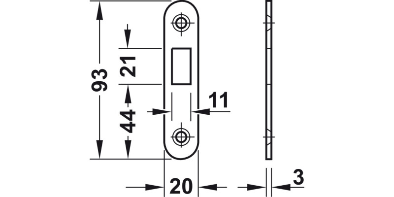 Mortice Cyl Sliding Dr Hookbolt Lock SSS