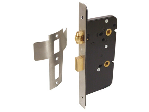 Roller Bolt Lock, Mortice Bathroom, Case Size 72 mm