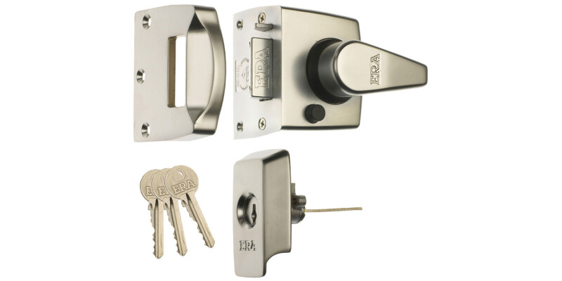 Nightlatch, Keyless Egress, BS 8621, Key from Outside, Lever from Inside