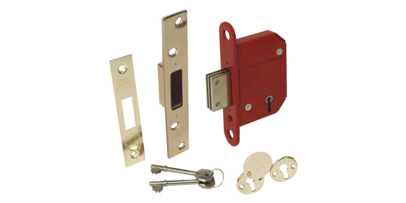 Deadlock, Mortice, Security 5 Lever, Steel,  Fortress