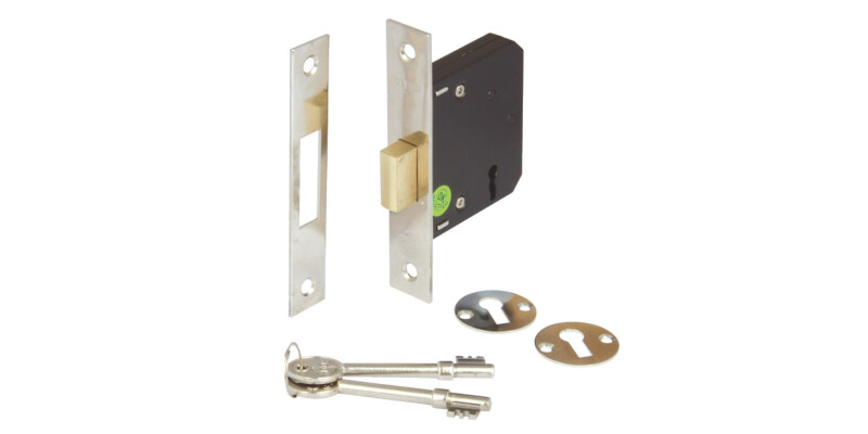 Deadlock, Mortice, 3 Lever, Deadbolt Operated by Key