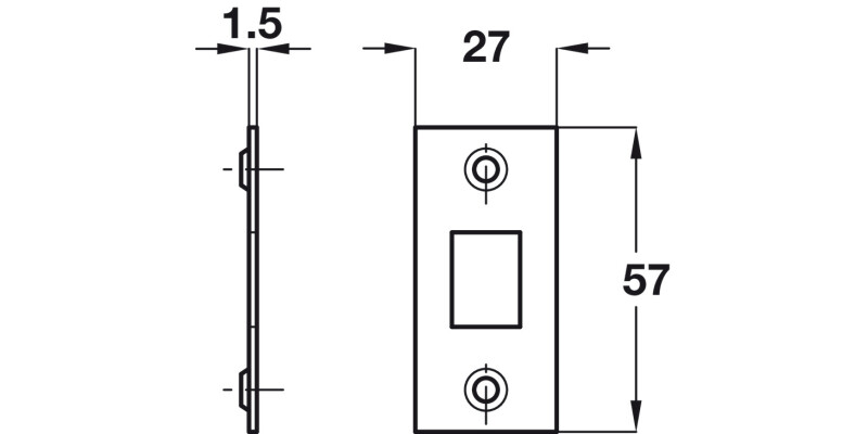 Tubular Mortice Latch HD 130/152mm SB
