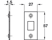 Tubular Mortice Latch HD 60/80mm SS