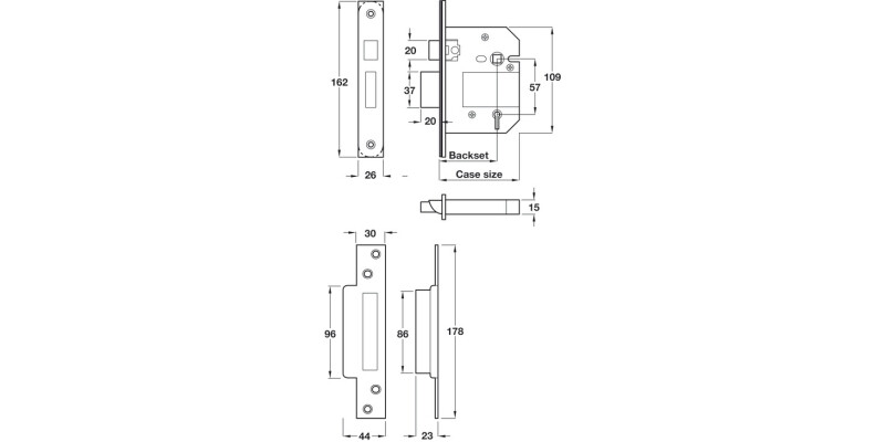 Fortress 5 Lvr Sashlock 56/79mm SS Dif