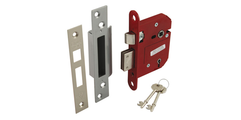 Sashlock, Mortice, Security 5 Lever, Steel and Zinc Alloy,  Fortress