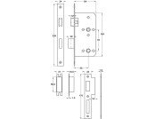 Startec Mortice Bathlock Rad 55/84mm SSS
