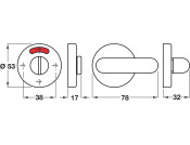 Disabled WC Release Set D53mm 304 PSS