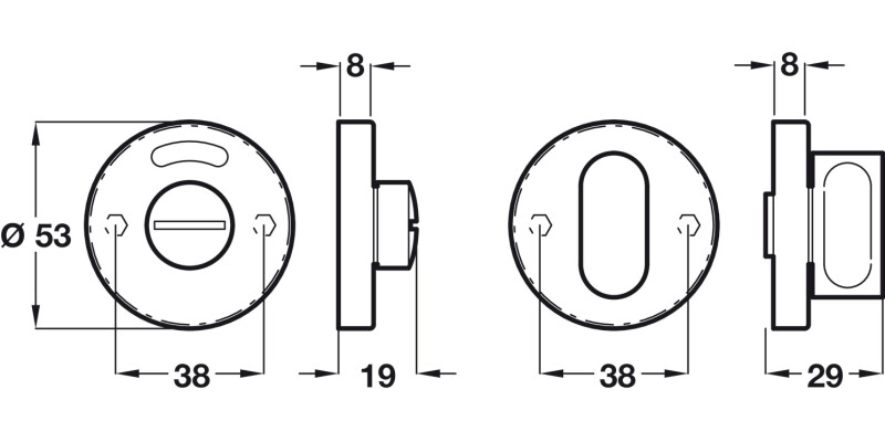 WC Release Set D53mm SSS