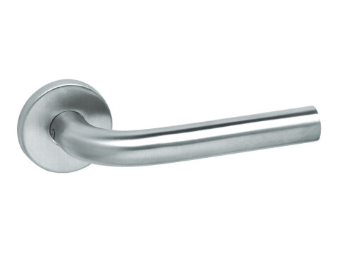 Lever Handles, on Round Roses, Grade 304 Stainless Steel, Lita, Startec