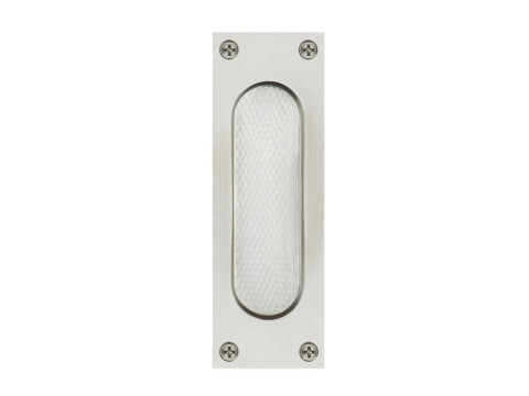 Flush Pull Handle, Square Corners, Stainless Steel, Startec