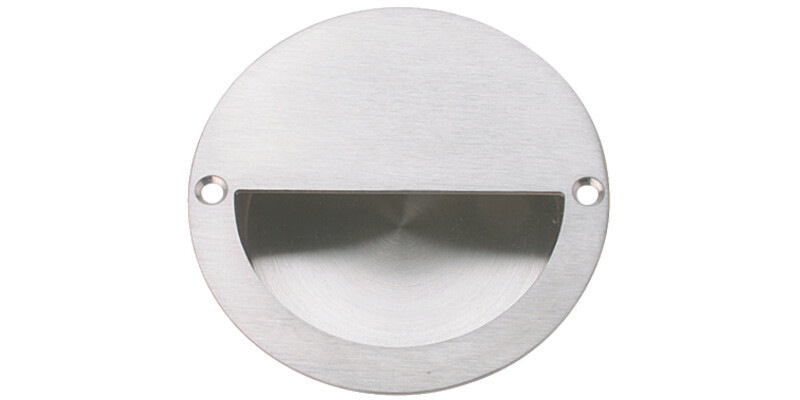 Flush Pull Handle, &Oslash; 90 mm, Grade 316 Stainless Steel