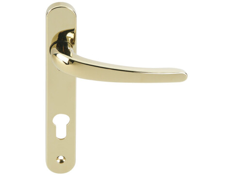 Lever Handles, on Backplates for Euro Profile Cylinder Lock, to Suit Multipoint
