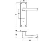 Cransley Lvr Hdls/Plt Lever Alu SAA