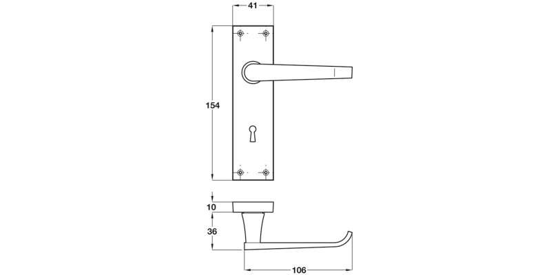 Victorian Lvr Hdls/Plt Plain Lever SN