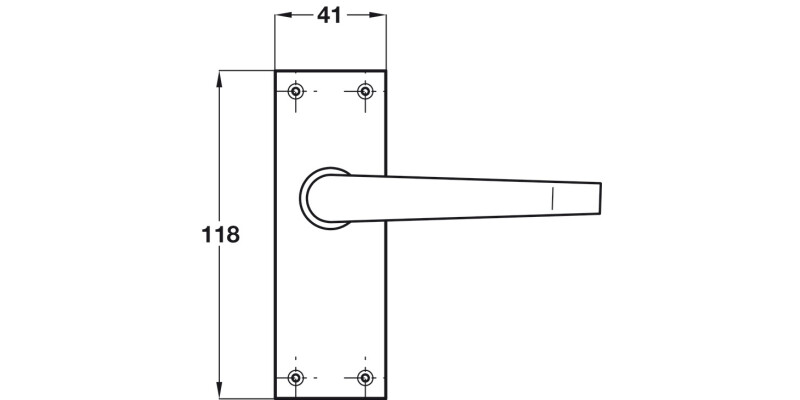 Victorian Lvr Hdls/Plt Plain Latch SN