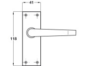Victorian Lvr Hdls/Plt Plain Latch SN