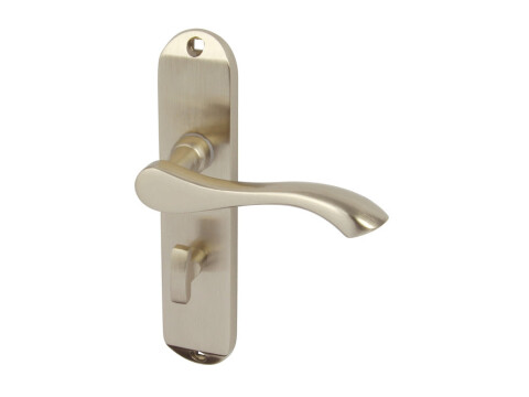 Lever Handles, on Backplates for Bathroom Lock, Zinc Alloy, Welford