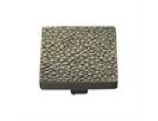 Heritage Brass Cabinet Knob Square Stingray Design