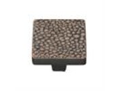 Heritage Brass Cabinet Knob Square Stingray Design