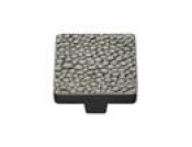 Heritage Brass Cabinet Knob Square Stingray Design